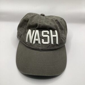 Nash Hat Nashville Tennessee Cap Gray Lettered Cotton Strap Back Adjustable